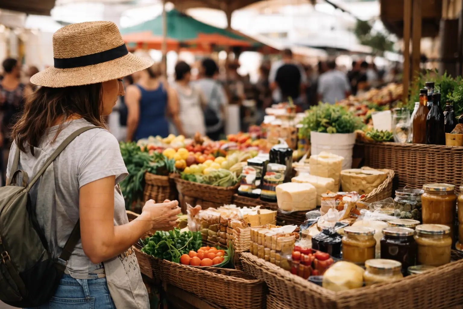 Esempio di contenuti locali: mercato ed esperienze del territorio