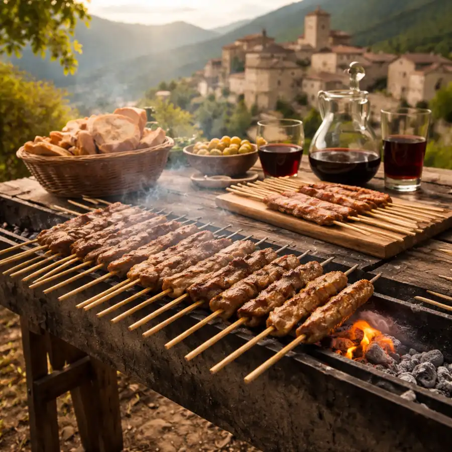 Copertina: Dove mangiare arrosticini in Abruzzo: borghi e trattorie